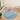 Cloudy Blue Soft Plush Shaggy Rug - Round 120 x 120 cm (3'11"x3'11")
