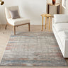 Rustic Textures RUS12 Modern Painterly Abstract Rug in Grey Multi Colours - Large 160x221 cm (5'3''x7'3''')
