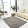 URCO Super Comfy Grey Shaggy Plush Soft Rug - Large 150x210 cm (4'11"x2'6")