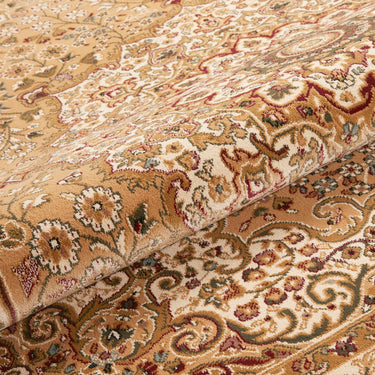 Consept Looms Grand Heritage GH101 Medallion Million Point Classic Beige Cream Polypropylene Persian Oriental Rug