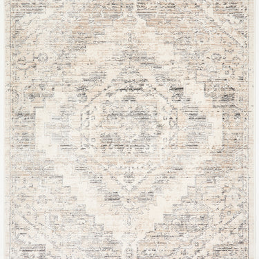URCO Nova Loki Cream Polypropylene Traditional Vintage Abstract Rug