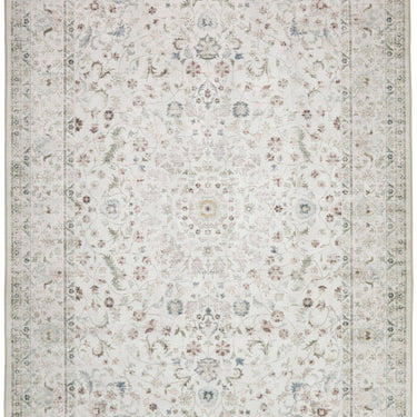 Consept Looms Liberty Classic LIB201 Cream Washable Non-Slip Traditional Rug