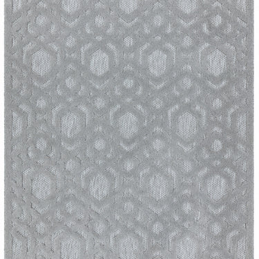 Salta Geometric SA03 Indoor Outdoor Rug Hallway Runner in Silver Grey