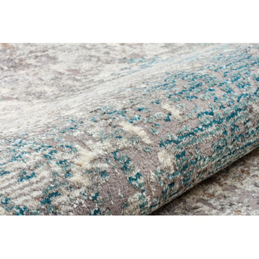 Rossa ROS03 Modern Abstract Hallway Runner Rug in Teal 80x240 cm (2'8''x7'10'')