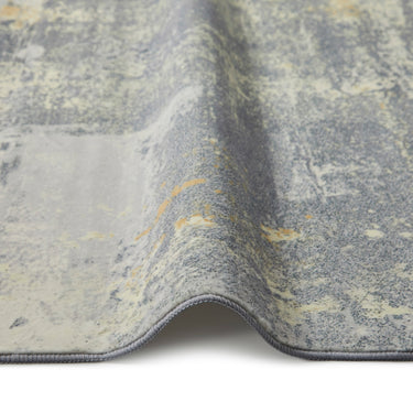 Consept Looms Lux LUX02 Machine Grey Washable Non-Slip Abstract Geometric Rug
