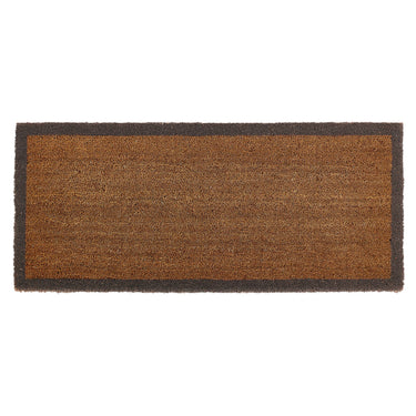 My Printed Coir Border Grey Indoor Outdoor Non-Slip Bordered Doormat