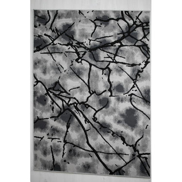 Balletto 19NA Rug Modern Abstract Living Room Bedroom Soft Rugs in Beige Black Ochre Colours