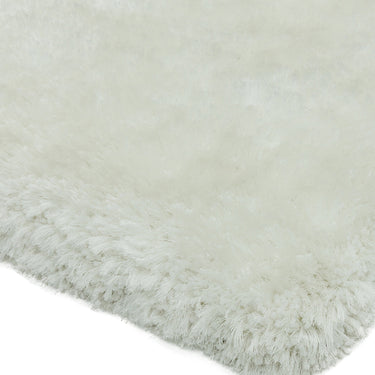 Plush Plain Shaggy High Pile Thick Silky Fluffy Soft Hand Woven White Rug