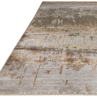 Aurora AU01 Dune Gold Modern Shiny Abstract Design Rug Hallway Runner