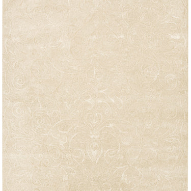 Victoria Hand Made New Zealand Wool Classic Design Rug in Cream, Midnight Blue, Silver and Stone