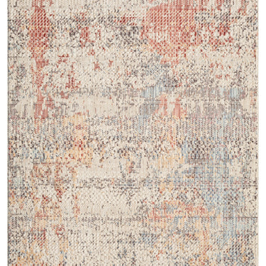 Alia 860GC Short Pile Beige Rose Polypropylene Traditional Abstract Hallway Runner Rug