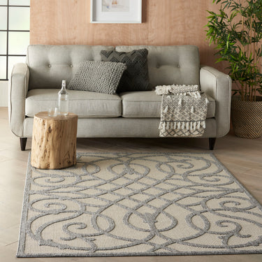 By Cozumel CZM04 Diamond 3D Cream Grey Hand-Carved Polypropylene Abstract Geometric Rug