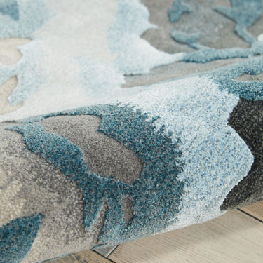 Prismatic Luxury Silky PRS14 Grey Slate By Wool Viscose Modern Rug