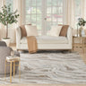 Glitz GLZ22 Marble Silky Shimmer Grey Gold Abstract Textured Modern Hallway Runner Rug - Medium 119x180 cm (3'11"x5'11")