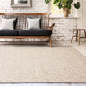 Zander Oyster Hand Woven Chunky Boucle Wool Plain Rug - Medium 120x170 cm (4'x5'6")