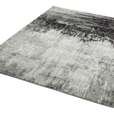 Nova Distress Abstract Modern Painterly Rug in Grey, Orange