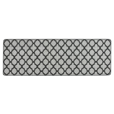 My Stain Resistant Tile Charcoal Washable Non-Slip Polypropylene Moroccan Doormat