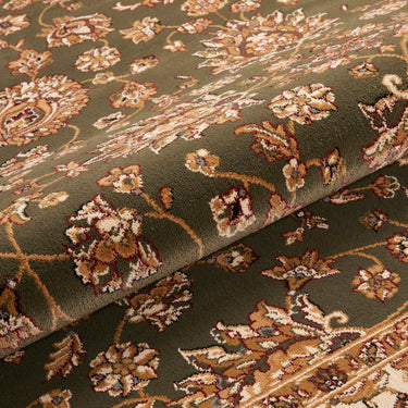 Consept Looms Grand Heritage GH102 Million Point Classic Green Polypropylene Persian Oriental Traditional Rug