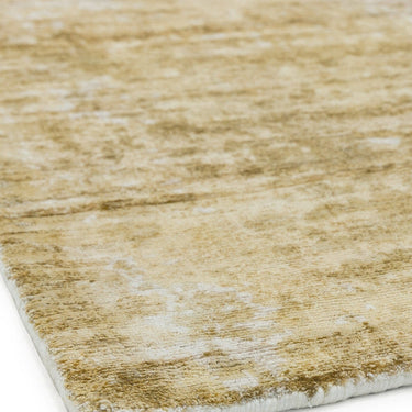 Gatsby Modern Abstract Shiny Viscose High Quality Hand Woven Autumn Yellow Gold Rug