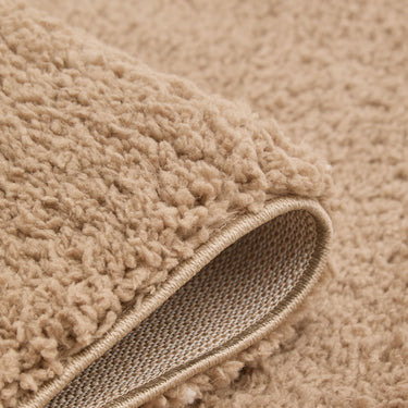 URCO Super Comfy Latte Shaggy Plush Soft Rug