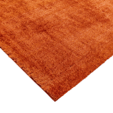 Payton Shaggy Rug Soft Fluffy Living Room Bedroom Silky Shimmer Orange Rug