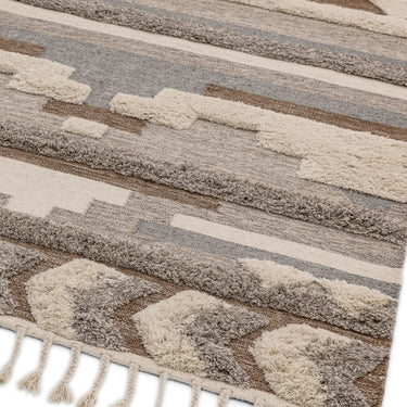Paloma Tangier PA03 Hand Woven Kelims Moroccan Tribal Beige/Natural Rug