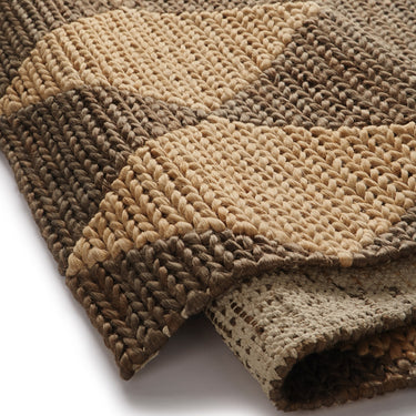 Diamond Natural Brown Hand-Braided Jute Rug