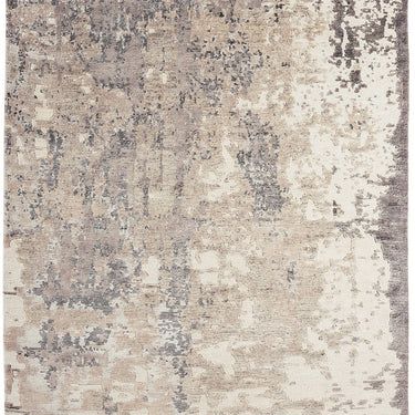 Langham Rug Modern Abstract Hand Woven Viscose Premium Grey Silver Rug