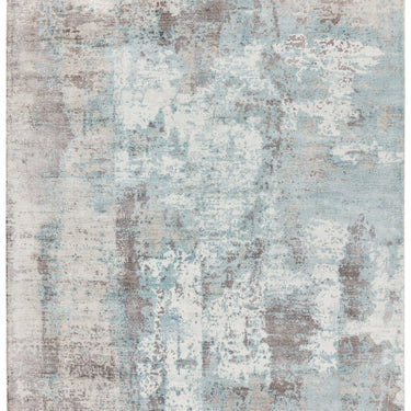 Gatsby Modern Abstract Shiny Viscose High Quality Hand Woven Blue Rug