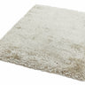 Plush Plain Shaggy High Pile Thick Silky Fluffy Soft Hand Woven Pearl White Rug - Small 70x140 cm (2'3"x4'7")