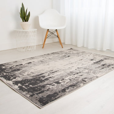 Ultimate Rug Balletto 10R4 Living Bedroom Grey Polypropylene Abstract Modern Rug