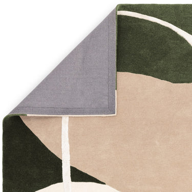 Asiatic London Matrix Signature Tufted Soft Silky Green Wool Viscose Abstract Geometric Rug 200x300 cm