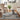 Nourison Rustic Textures RUS10 Ivory Blue Jute Polypropylene Abstract Textured Rug - Medium 120x180 cm (4'x5'11'')