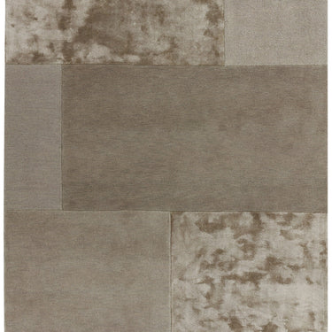 Tate Blocks Smoke Hand-Carved Wool Viscose Geometric Rug 120x170 cm