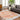 Harput HAP1019 Abstract Orange Area Washable Jute Cotton Polypropylene Rug