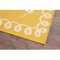 Terrace Dragonfly Outdoor Bordered Rug in Terracotta, Blue, Gold, Teal and Natural
