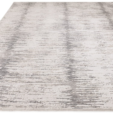 Asiatic London Anders AN14 Charm Linear Shimmer Grey Natural Abstract Textured Boho Rug