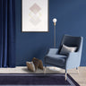 Asiatic London Albi Navy Blue Border Classic Pure Wool Bordered Modern Rug - Runner 68x240 cm (2'2"x7'10")