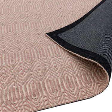 Sloan Hand Woven Flatweave Ethnic Rug or Runner in Soft Pink