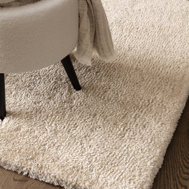 Opulence Natural Luxurious Shine Fluffy Soft Tufted Cotton Shaggy Textured Rug