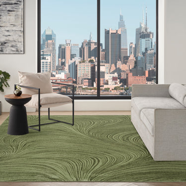 DKNY Central Park West CEP02 Swirl Pattern Jute Abstract Modern Rug