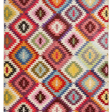 Carnaval CAR106 Vibrant Multi Colours Modern Geometric Rug by Concept Looms