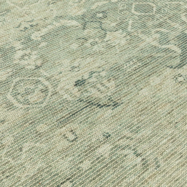 Kaya Vida KY04 Traditional Classic Persian Floral Flatweave Washable Rug in Green