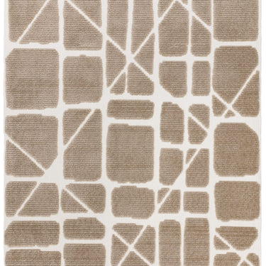 Asiatic London Freja Method Short Pile Sand Natural Washable Cotton Polypropylene Abstract Rug