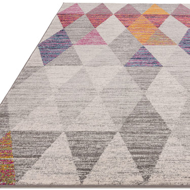 Muse MU24 Harlequin Modern Geometric Pink Multi Colours Rug