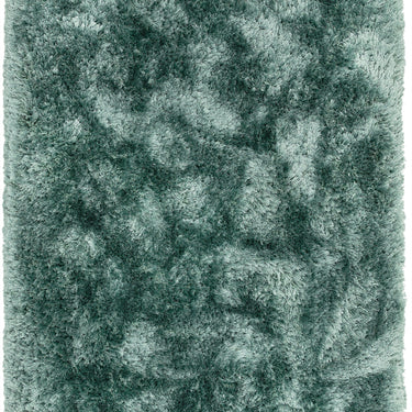 Plush Plain Shaggy High Pile Thick Silky Fluffy Soft Hand Woven Ocean Blue Rug