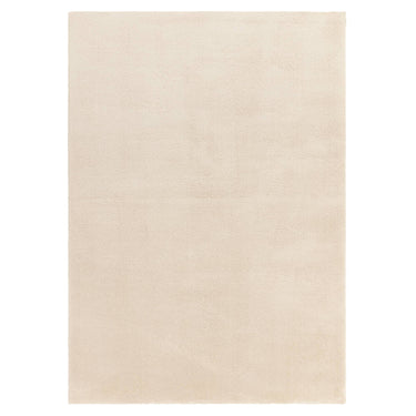 Asiatic London Como Ultra Soft Silky High Shine Velvety Ivory Jute Shaggy Textured Rug