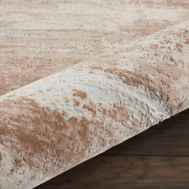 Nourison Rustic Textures RUS03 Beige Jute Polypropylene Abstract Textured Hallway Runner Rug