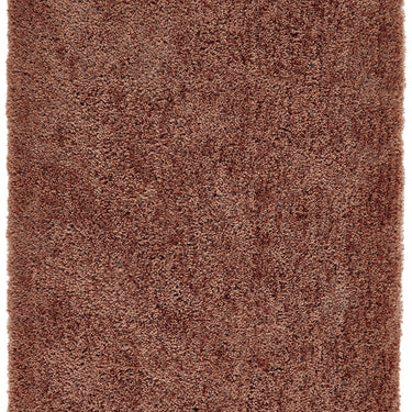 Origins Chicago Rust Orange Handmade Shaggy Textured Round Rug