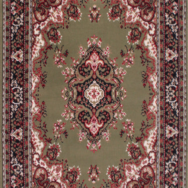 Lancashire Traditional Oriental Classic Rug or Runner in Green